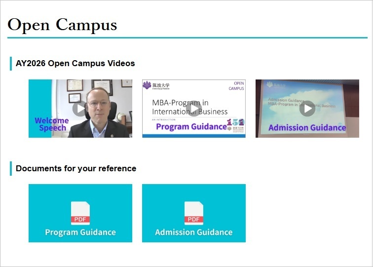Online Open Campus Recordings now available