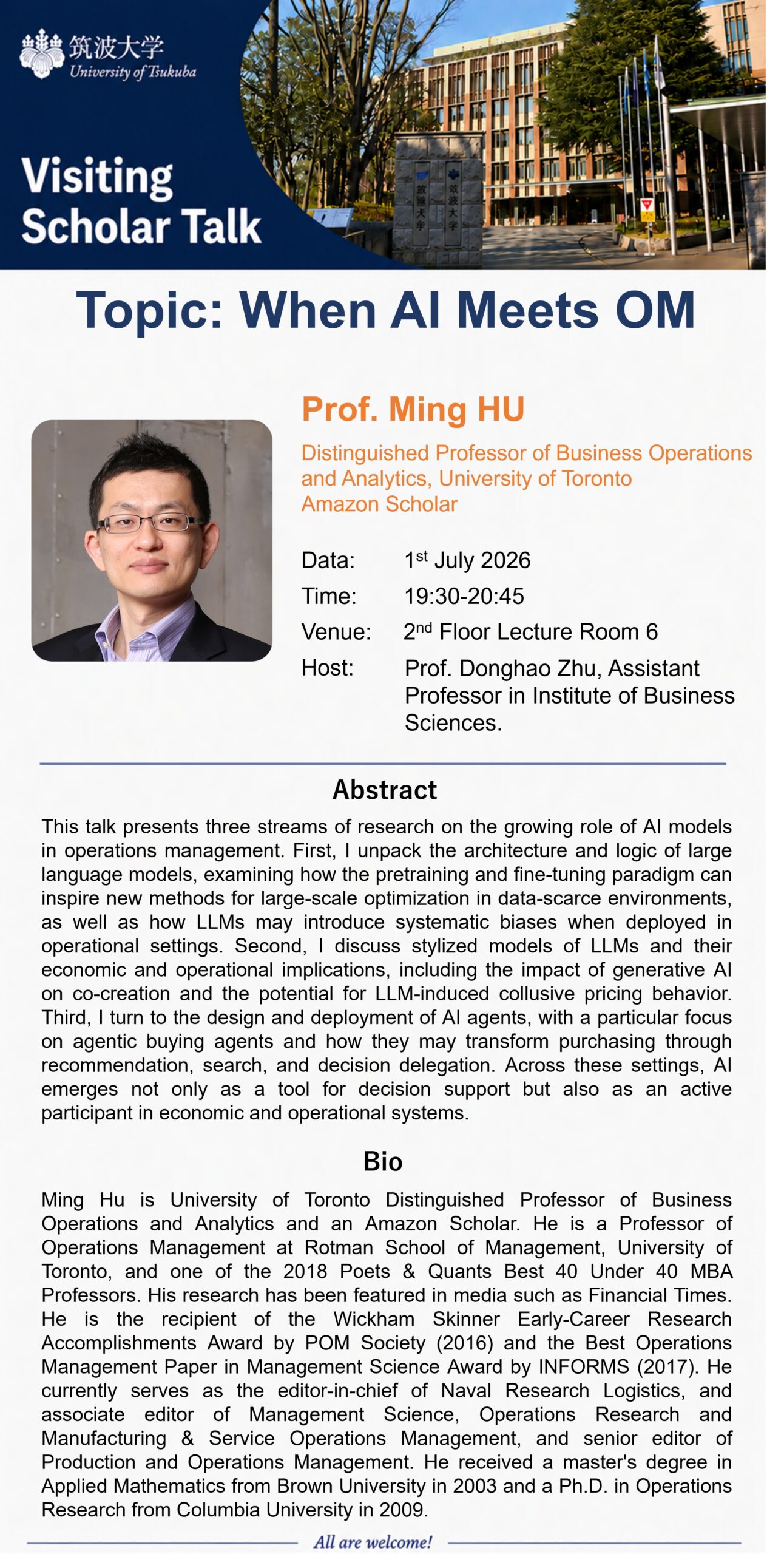 Visiting Scholar Talk